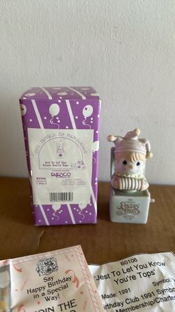 Precious Moments 'Jest To Let You Know You're Tops' Figurine