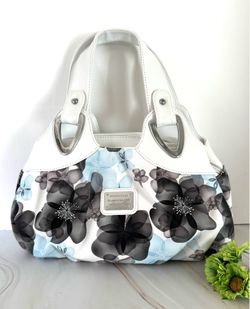 Blue Floral Handbag