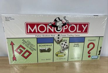 Vintage SEALED 1996 Monopoly Board Game Parker Brothers Classic - NEW