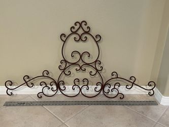 Decorative Iron Scrollwork Wall Hanging