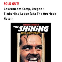 The Shining at The Overlook Hotel - 2 Tickets