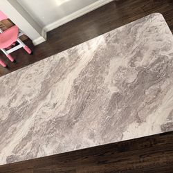 Modern Marble Coffee Table – Like New ✨  Beautiful modern coffee table with a marble-style top and a unique geometric chrome base. Super stylish and p