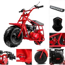 FRP GMB100 Mini Dirt Bike, 99CC 4-Stroke Gas Mini Bike, 3HP Off-Road Mini Bikes for Kids/Adult, Trail Bike Up to 24Mph