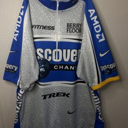 Nike Discovery Channel Ing Short Sleeve Cycling Jersey - Men’s XL - Lance Armstrong - Made in Italy - $30 or Best Offer - Located in Orlando