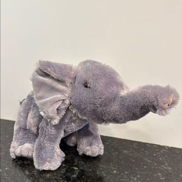 Adventure Planet Gray Elephant Plush Stuffed Animal Toy . Size 13”