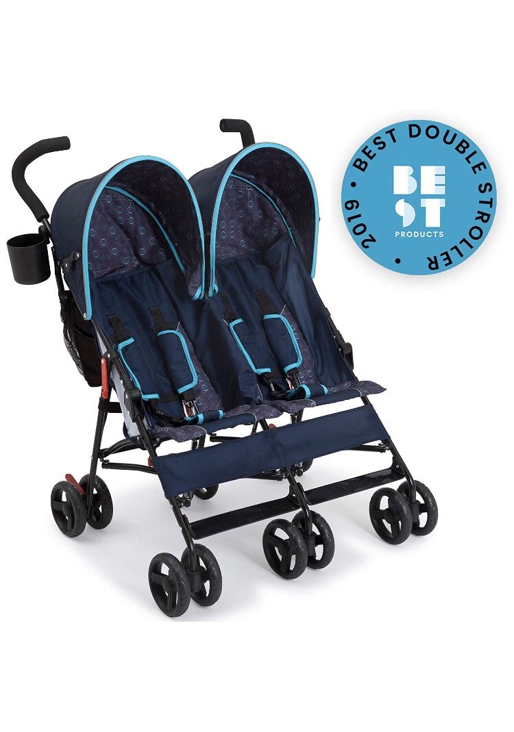 LX Side-by-Side Stroller (Delta Children) Midnight