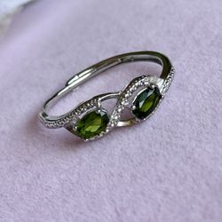 Diopside Silver Ring 💍 