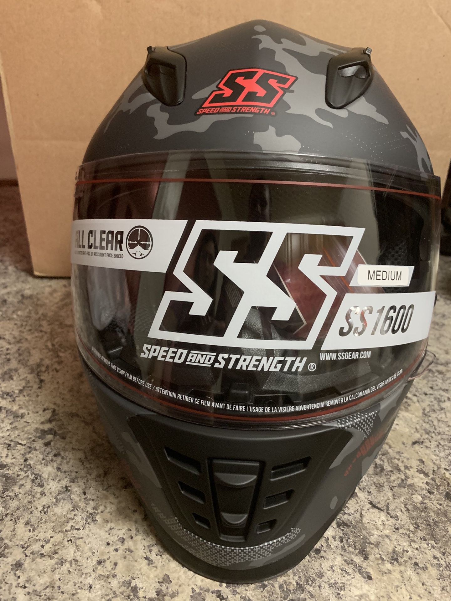 SS1600 Straight Savage Street Motorcycle Helmet