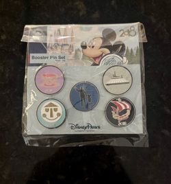 Disney Parks 2018 Booster Pack Pin Set Of 5 Attractions