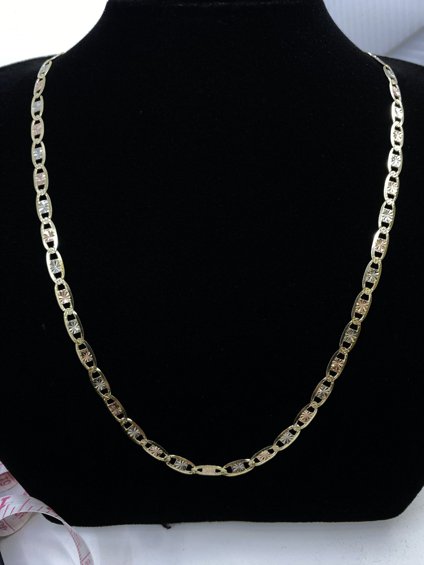 $2500 Three Tone Gold Valentino Chain