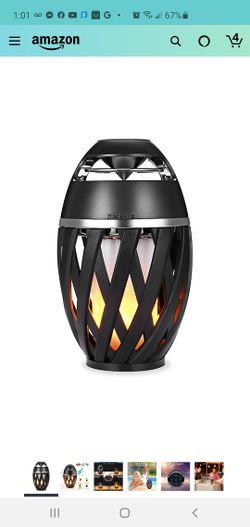 Led flame light speaker