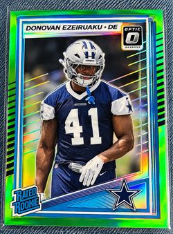 096/199 Donovan Ezeiruaku Donruss Optic Rated Rookie Green Prizm Card