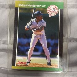 1989 DONRUSS 245 RICKEY HENDERSON