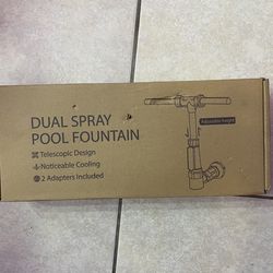 Water fountain dual spray swimming pool accessories