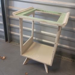 White Open Cabinet, Table Base