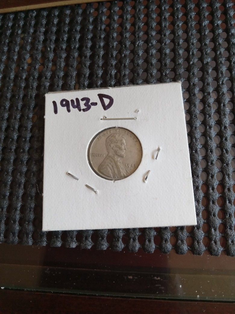 1943 Steel Wheat Cent Nice Coin