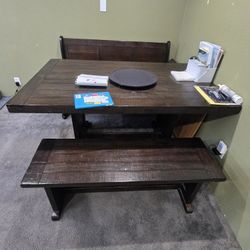 Table With L Bench