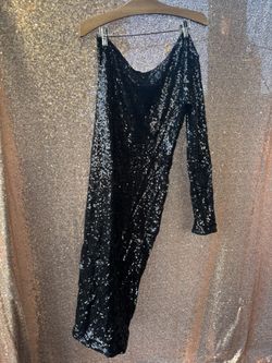 Black Sequence Dress