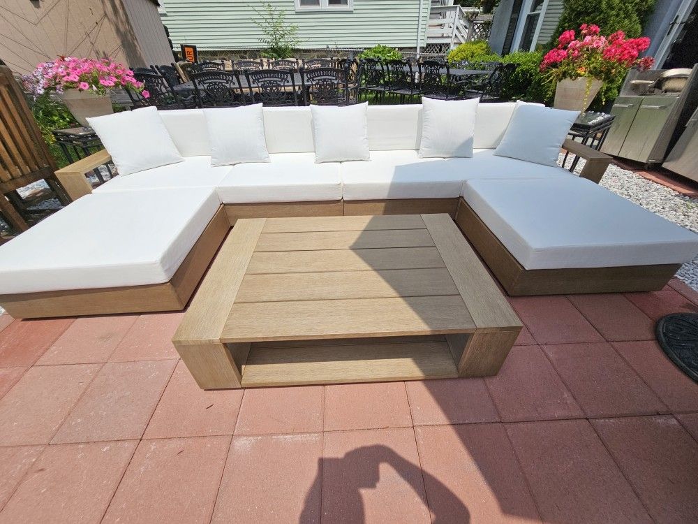 RH Marbella Teak Outdoor Sectional ***BRAND NEW*** $12000 MSRP