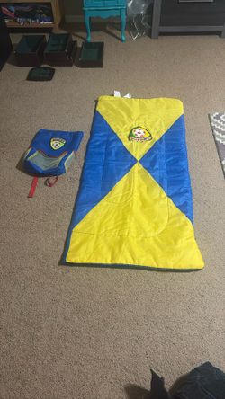 Kids Sleeping Bag With Carry Backpack
