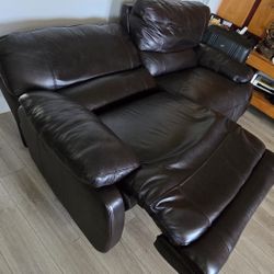 Electric Recliner Leather Sofa