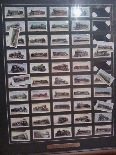 1936 Train Collector Cigarette Stamps