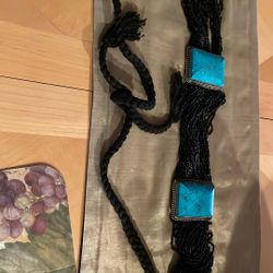 Beaded Belt With Turquoise