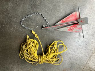 15-pound Fluke Anchor + 100-ft. Rope