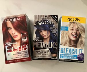 Hair bleach and colour kits