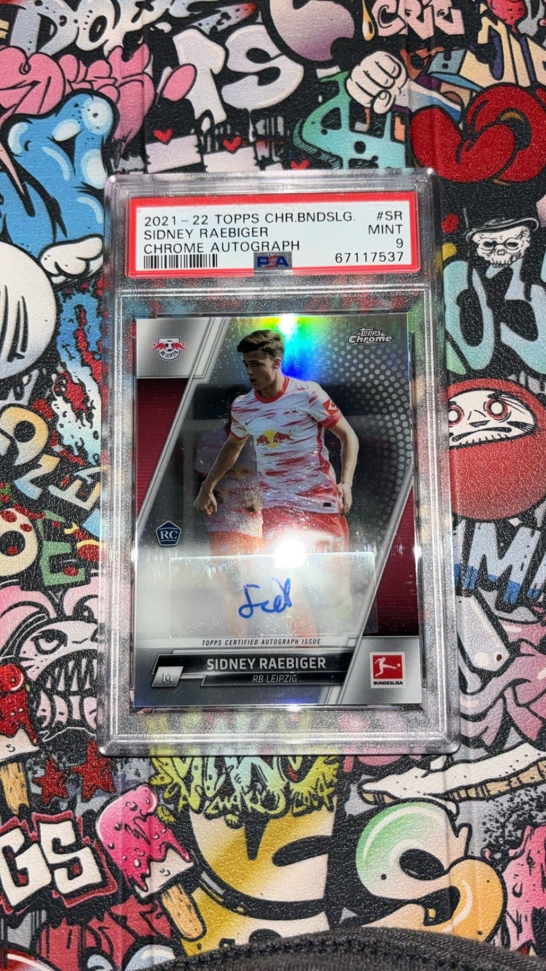 PSA 9 Sidney Raebiger Autographed