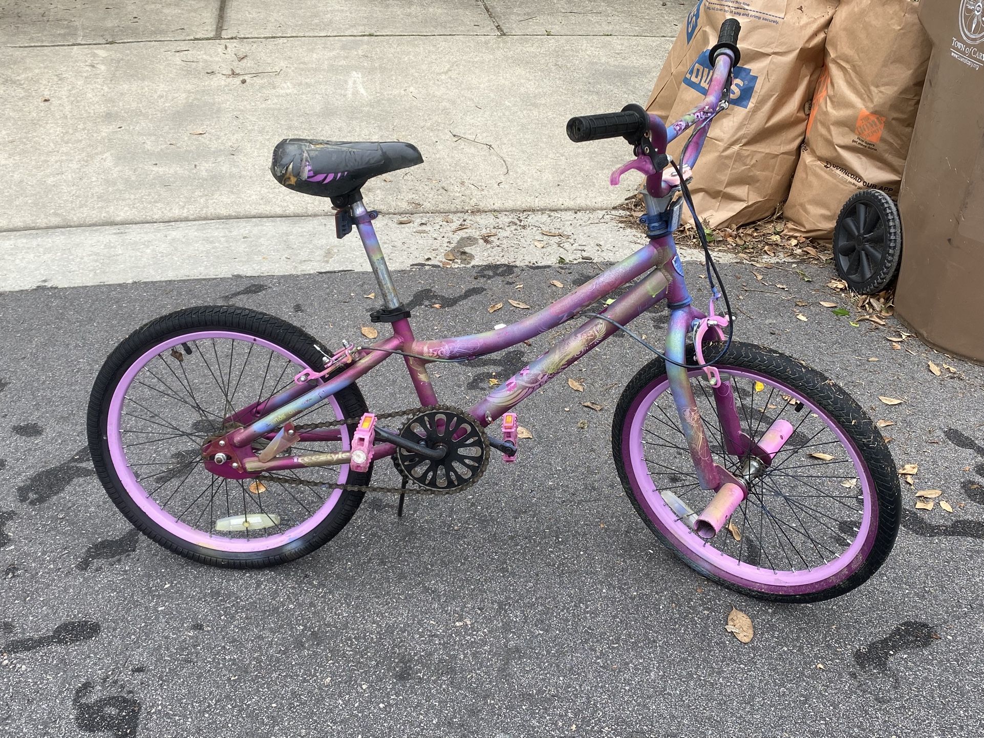Girls Adjustable Bike