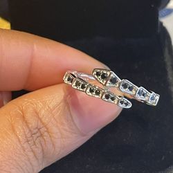Solid Sterling Silver Snake Ring Size 8 & 9