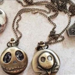 Nightmare Before Christmas Jack Skellington Pocket Watches 40 each SHIPPING AVAILABLE