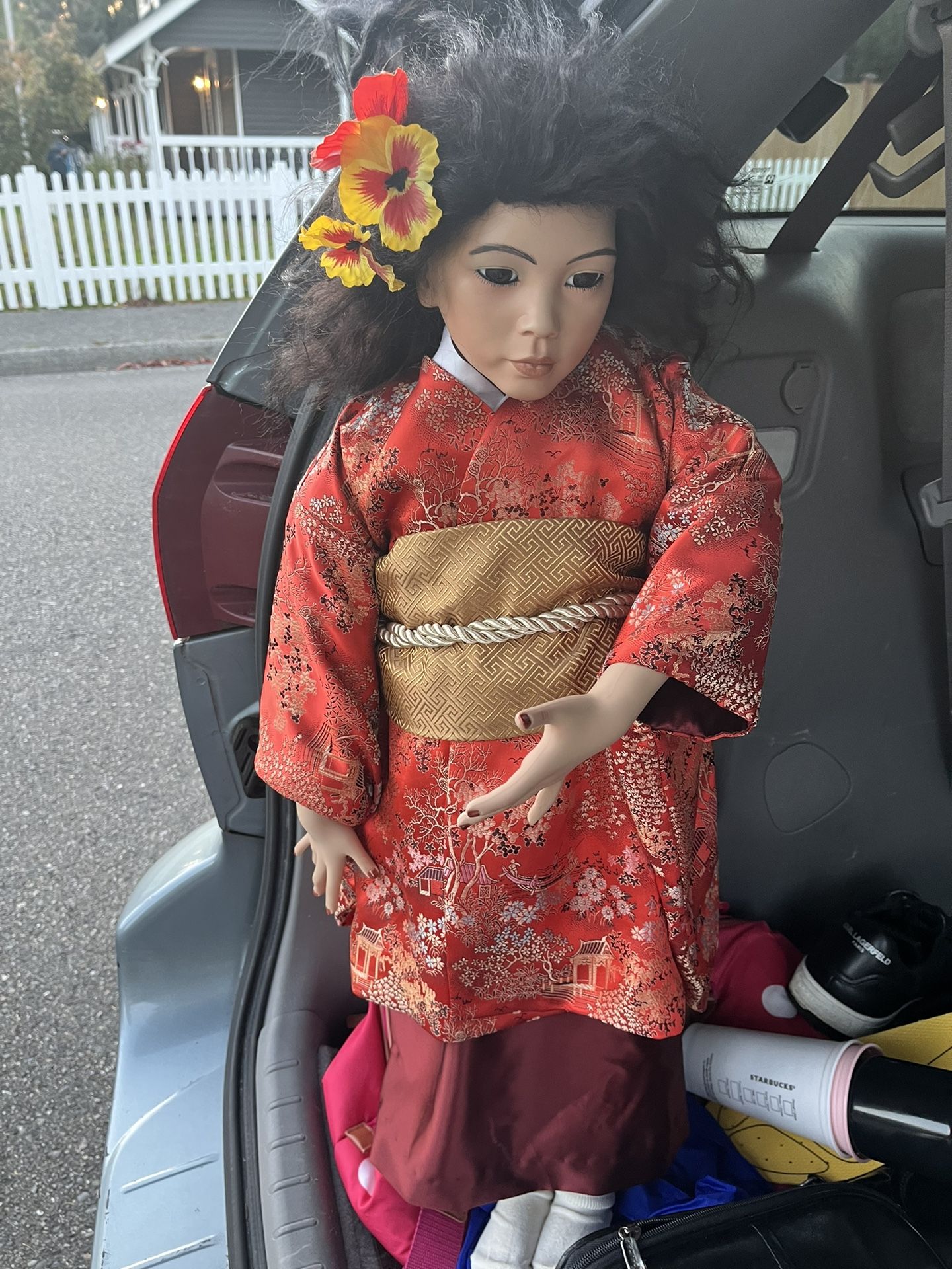 Gorgeous 30” Aloha Porcelain Doll Signed By The Artist