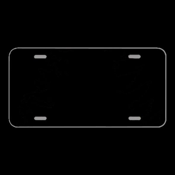 License Plate Novelty Car Front Silhouette Christmas Tree Pine Fir