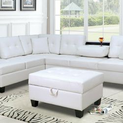 Pablo White Sectional

