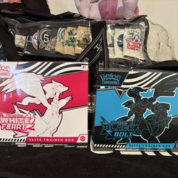 Pokemon cards black bolt and white flare ETB
