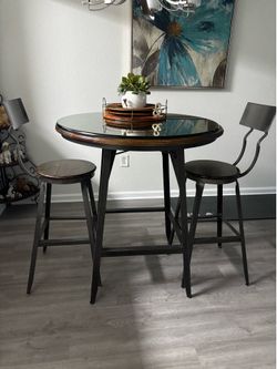 World Market bistro set, included glass top, $385 OBO