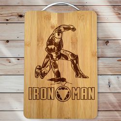 Iron Man Personalized Engraved Cutting Board