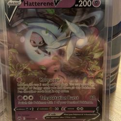 Holo Hatterene V 065/159 Ultra Rare Crown Zenith Pokemon TCG