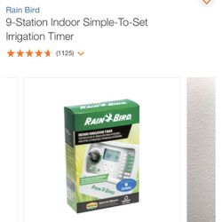 Rain Bird - 9-Station Indoor Simple-To-Set Sprinkler Irrigation Controller Timer