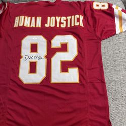 Dante Hall Signed Autograph Custom Human Joystick Jersey - JSA COA Sticker Only - KC Chiefs