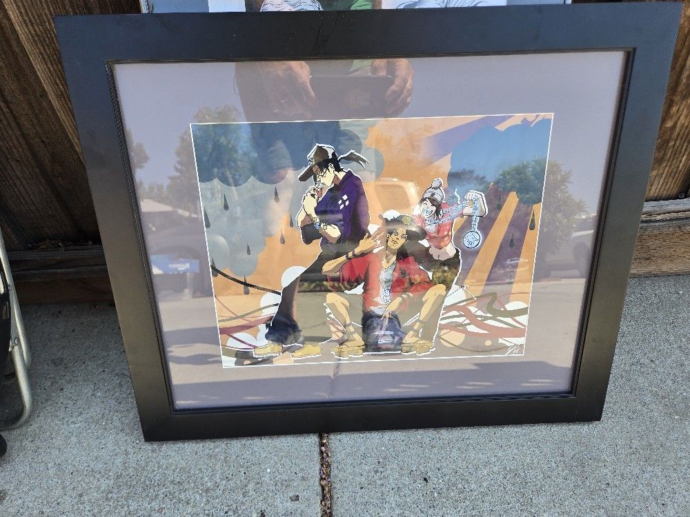 Framed Anime Artwork