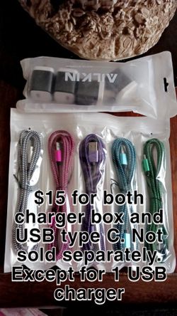 USB type C + Box Charger.
