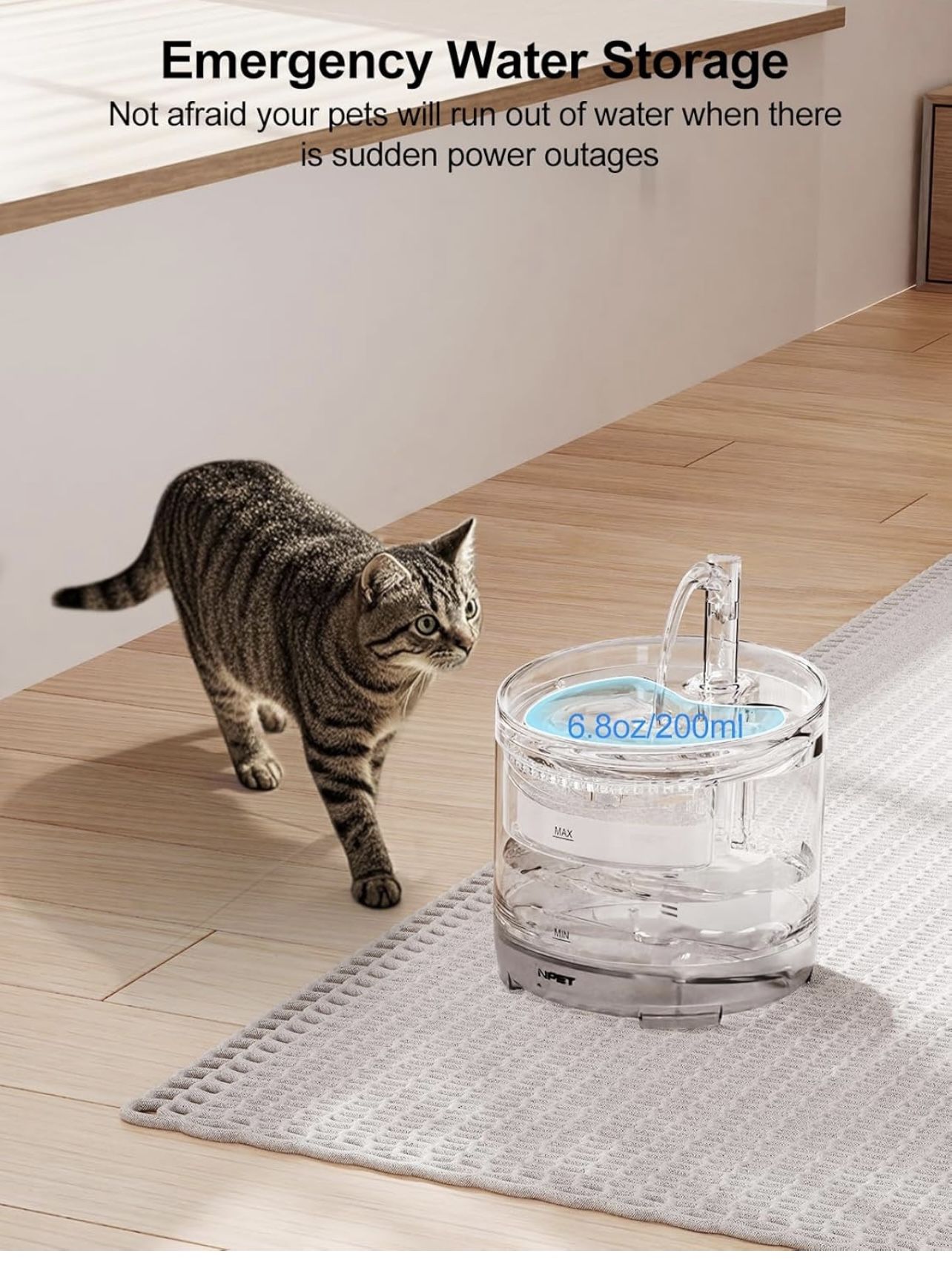 1.5L Pet Water Fountain