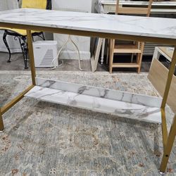 New, never used desk/table with additional tier for monitor, etc, can be removed. 