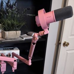 2 FIFINEs Dynamic Mics + 1 Pink Boom Arm (BM88) – Pro Setup!