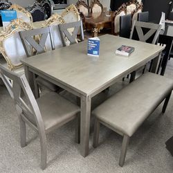🚨 SALE 🚨 New In The Box 📦 Dining Table With 4 Chairs And Bench- Delivery Available 