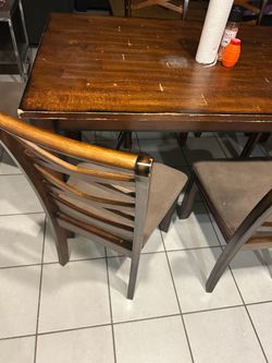 6 chairs , dinning table