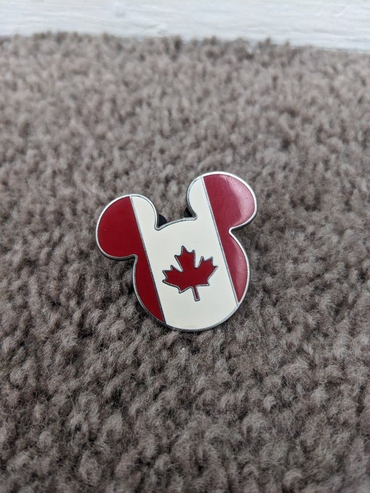 2008 Canadian Flag Mickey Pin - Disney
